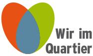 Das Bild zeigt das Logo von "Wir im Quartier"
